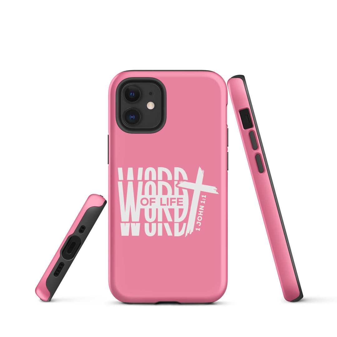 Christian Phone Case Word of Life Cross Pink for iPhone® iPhone® Phone Cases   