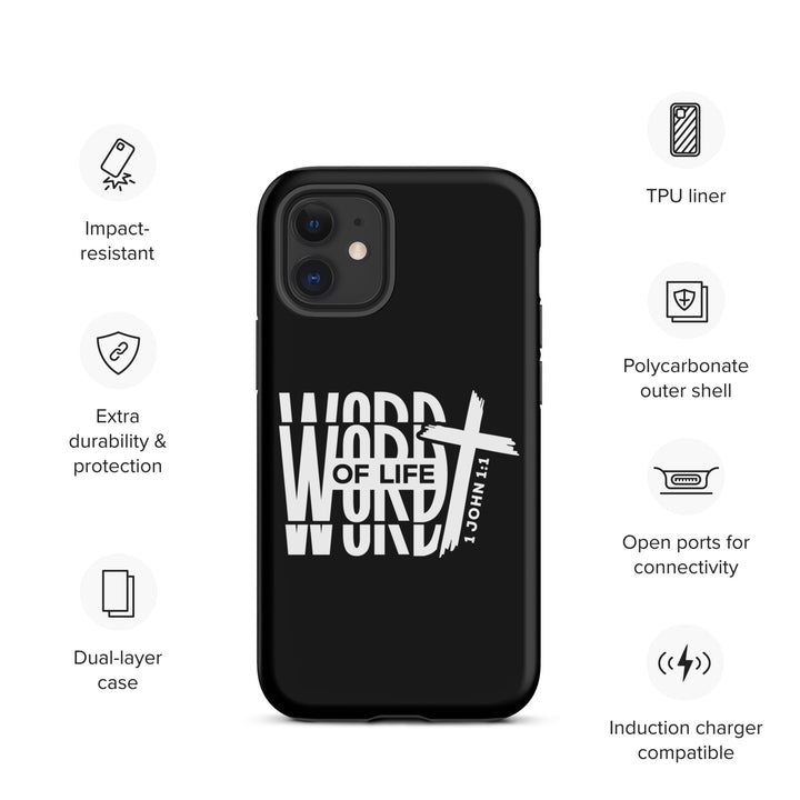 Christian Phone Case Word of Life Black for iPhone® iPhone® Phone Cases   