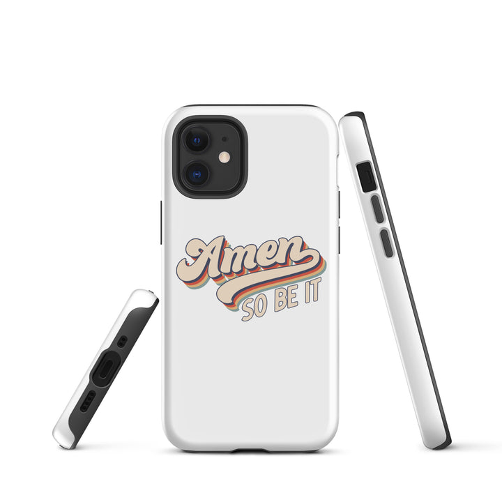 Christian Phone Case Amen So Be It White for iPhone® iPhone® Phone Cases   