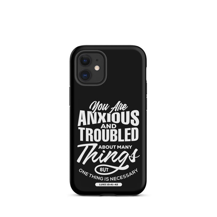 Christian Phone Case Anxious And Troubled Black for iPhone® iPhone® Phone Cases Matte iPhone 12 mini 