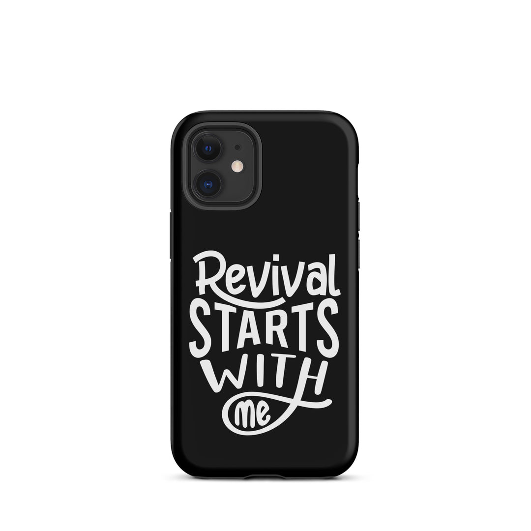 Christian Phone Case Revival Starts With Me Black for iPhone® iPhone® Phone Cases Matte iPhone 12 mini 