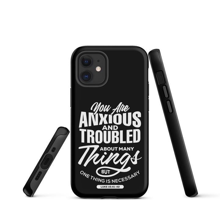 Christian Phone Case Anxious And Troubled Black for iPhone® iPhone® Phone Cases   