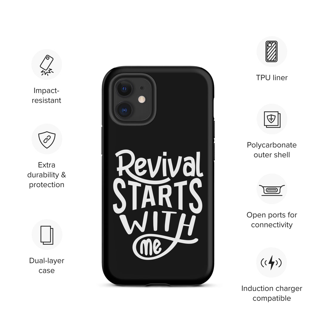 Christian Phone Case Revival Starts With Me Black for iPhone® iPhone® Phone Cases   