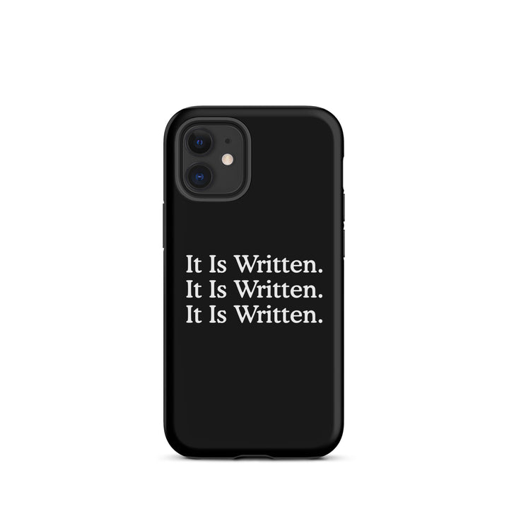 Christian Phone Case It Is Written Black for iPhone® iPhone® Phone Cases Matte iPhone 12 mini 