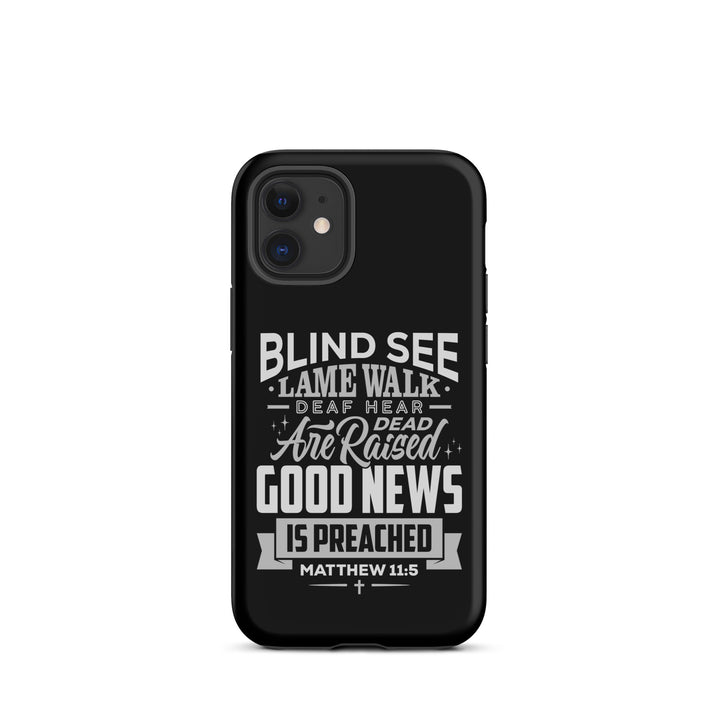 Christian Phone Case Go Tell John Black for iPhone® iPhone® Phone Cases Matte iPhone 12 mini 