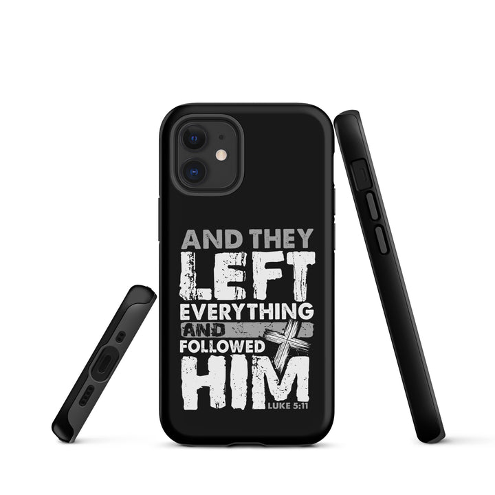 Christian Phone Case Left Everything Cross Black for iPhone® iPhone® Phone Cases   