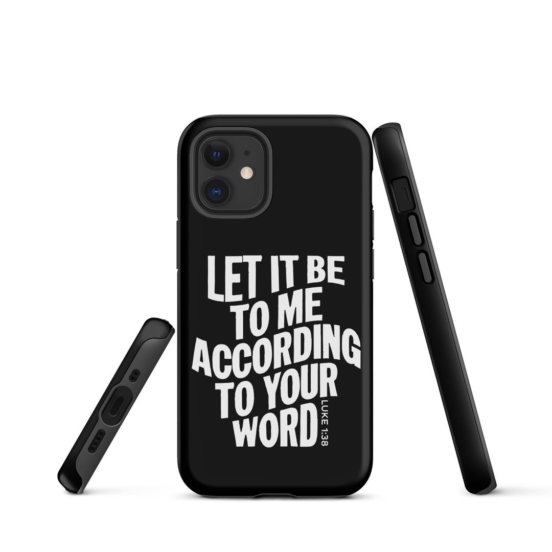 Christian Phone Case According To Your Word Black for iPhone® iPhone® Phone Cases   