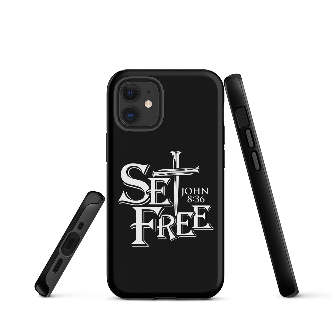 Christian Phone Case Set Free Black for iPhone® iPhone® Phone Cases   