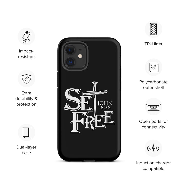 Christian Phone Case Set Free Black for iPhone® iPhone® Phone Cases   