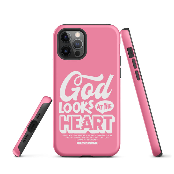 Christian Phone Case God Looks At Heart for iPhone® iPhone® Phone Cases   