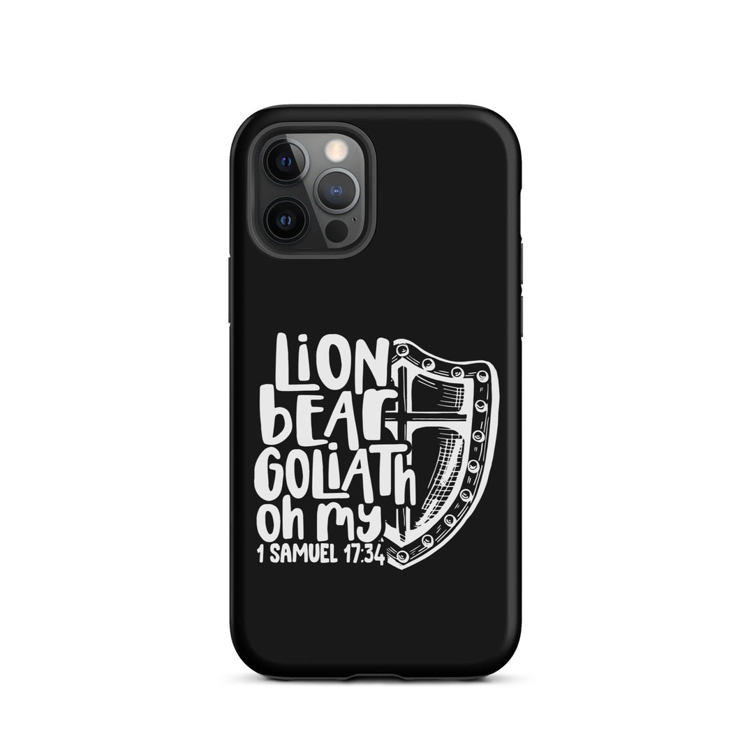 Christian Phone Case Lion Bear Goliath Oh My for iPhone® iPhone® Phone Cases Matte iPhone 12 Pro 