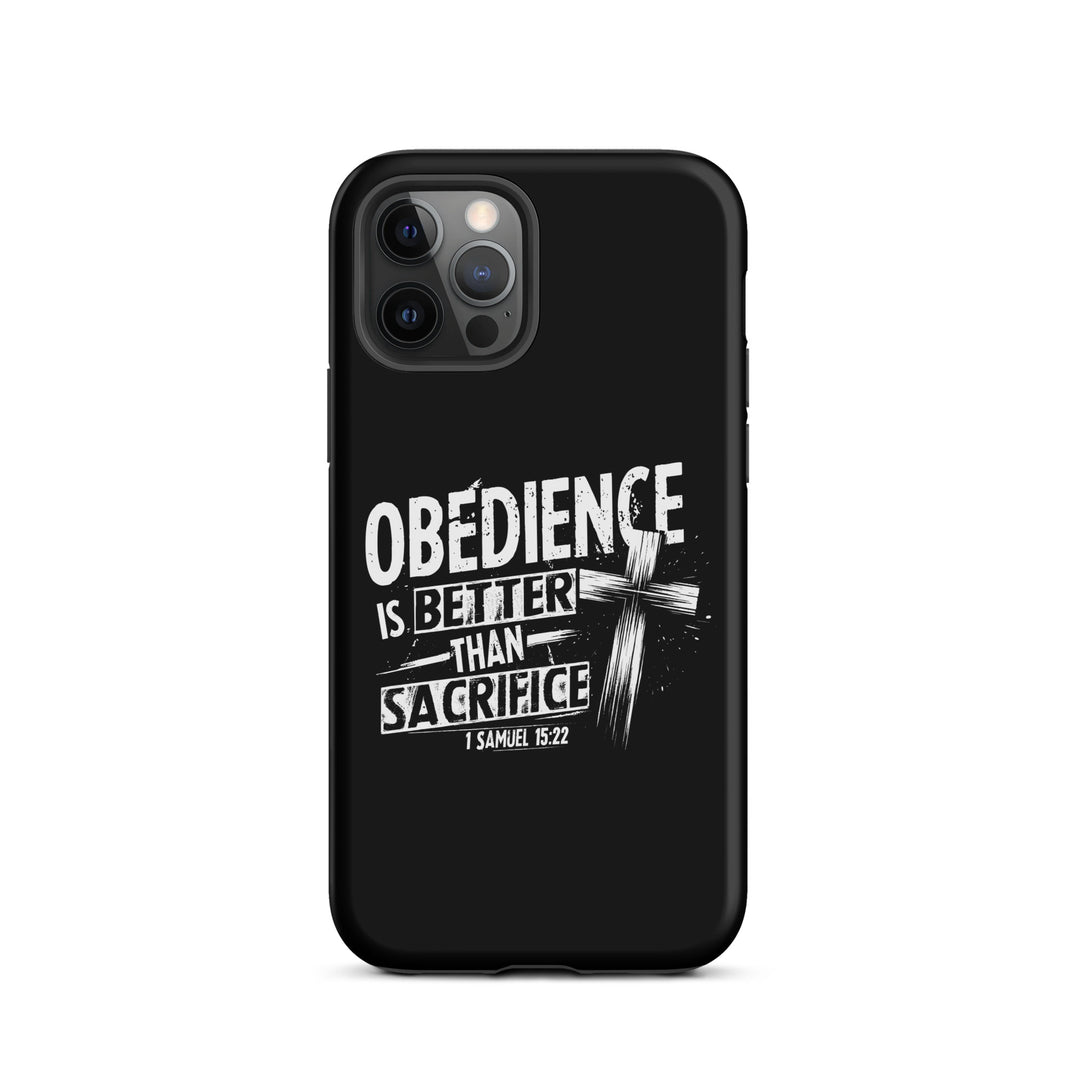 Christian Phone Case Obedience Is Better for iPhone® iPhone® Phone Cases Matte iPhone 12 Pro 