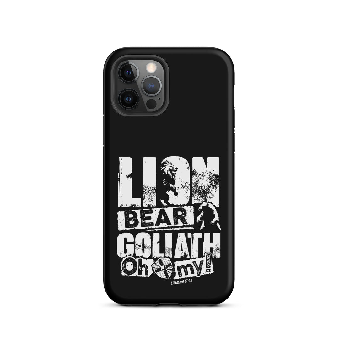 Christian Phone Case Lion Bear Goliath for iPhone® iPhone® Phone Cases Matte iPhone 12 Pro 