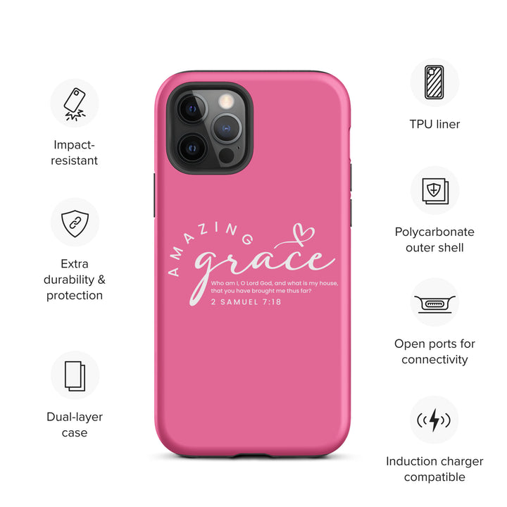 Christian Phone Case Amazing Grace Pink for iPhone® iPhone® Phone Cases   