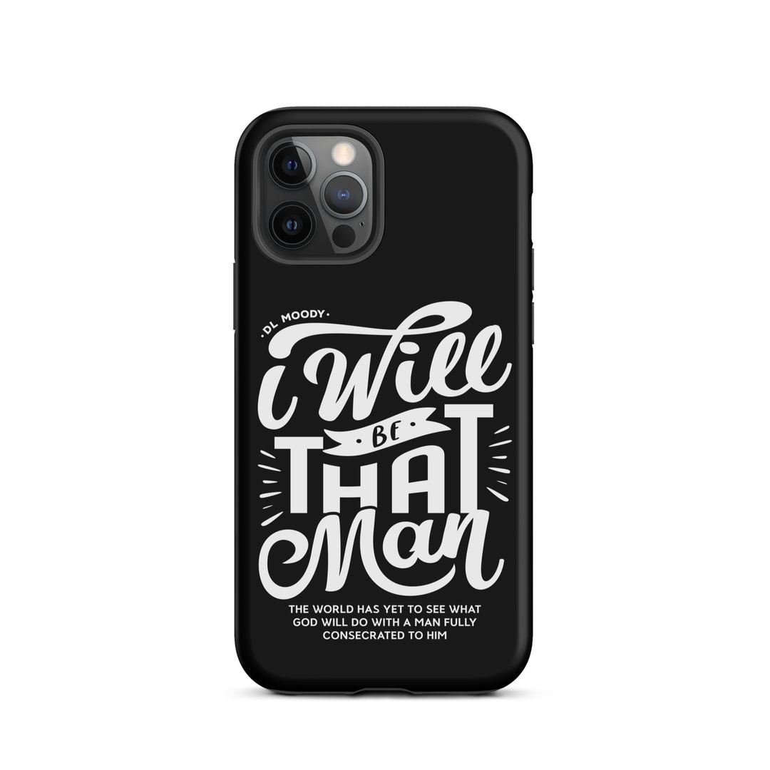 Christian Phone Case I Will Be That Man Black for iPhone® iPhone® Phone Cases Matte iPhone 12 Pro 