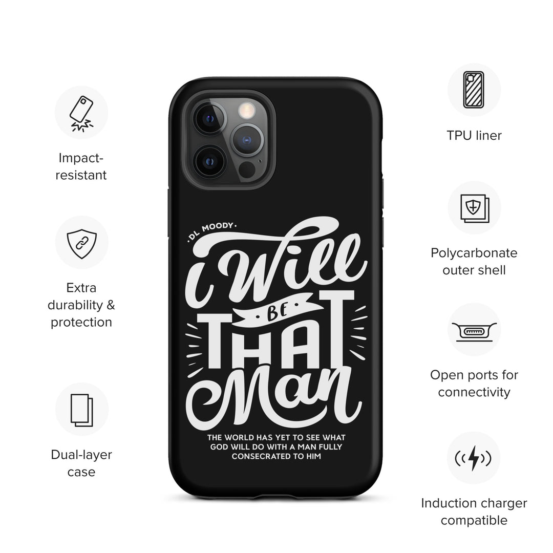 Christian Phone Case I Will Be That Man Black for iPhone® iPhone® Phone Cases   