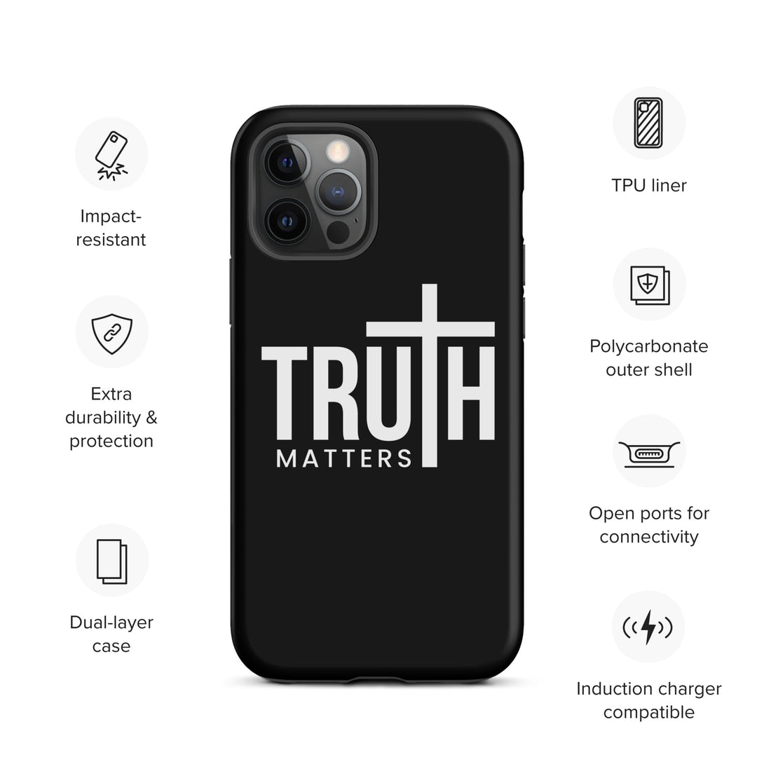 Christian Phone Case Truth Matters Black for iPhone® iPhone® Phone Cases   