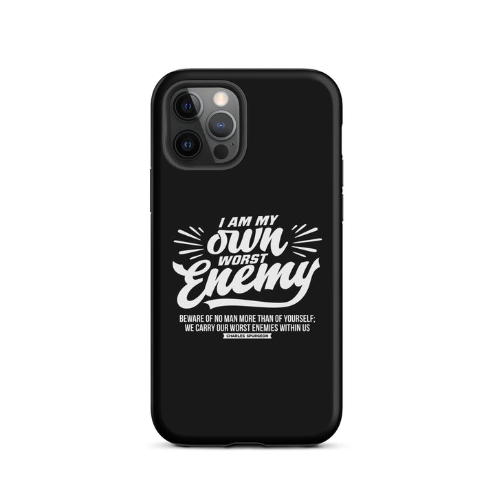 Christian Phone Case Worst Enemy Black for iPhone® iPhone® Phone Cases Matte iPhone 12 Pro 