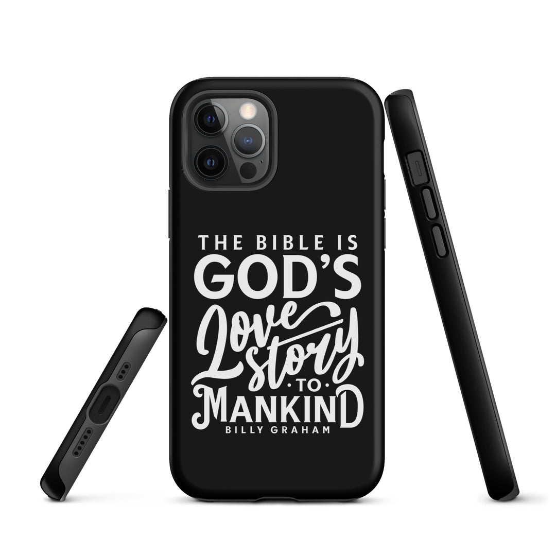 Christian Phone Case God's Love Story Black for iPhone® iPhone® Phone Cases   