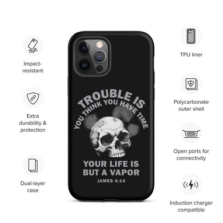 Christian Phone Case Life Is Vapor Black for iPhone® iPhone® Phone Cases   