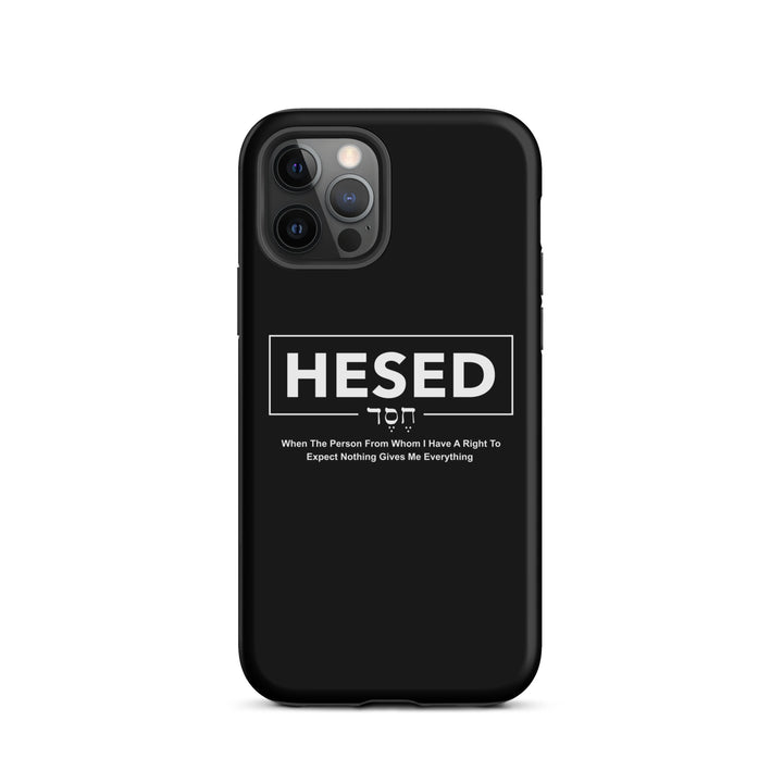 Christian Phone Case Hesed Everything Black for iPhone® iPhone® Phone Cases   