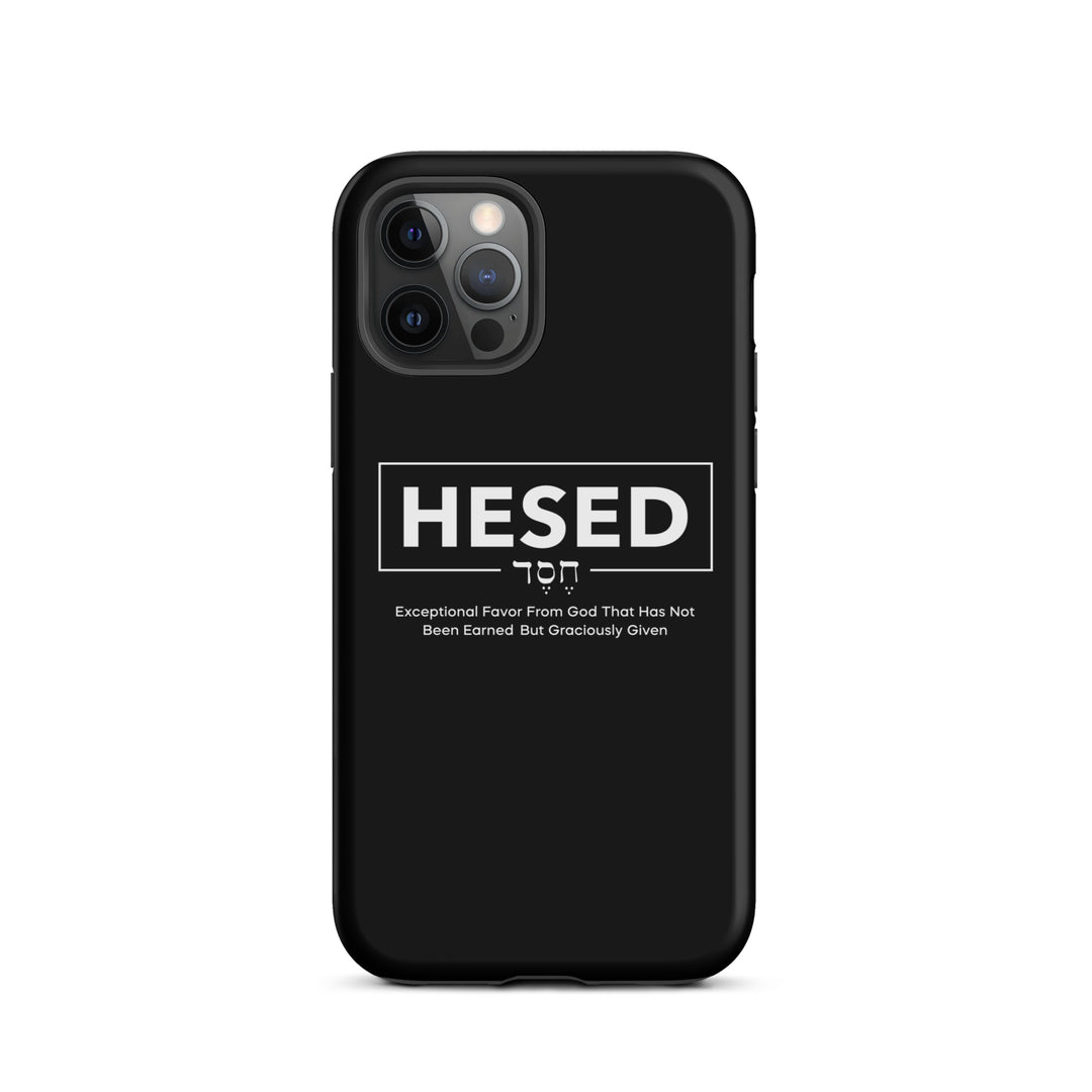 Christian Phone Case Hesed Hebrew Exceptional Favor Black for iPhone® iPhone® Phone Cases   