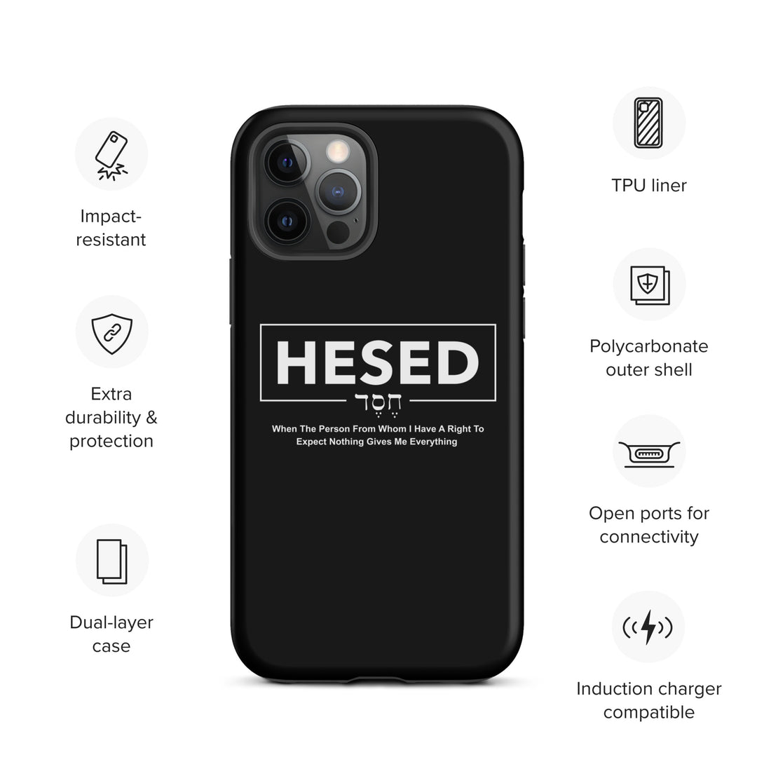 Christian Phone Case Hesed Everything Black for iPhone® iPhone® Phone Cases   