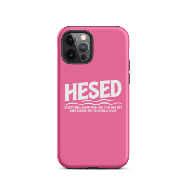 Christian Phone Case Hesed Exceptional Favor Pink for iPhone® iPhone® Phone Cases Matte iPhone 12 Pro 