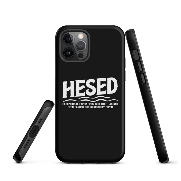 Christian Phone Case Hesed Exceptional Favor Black for iPhone® iPhone® Phone Cases   