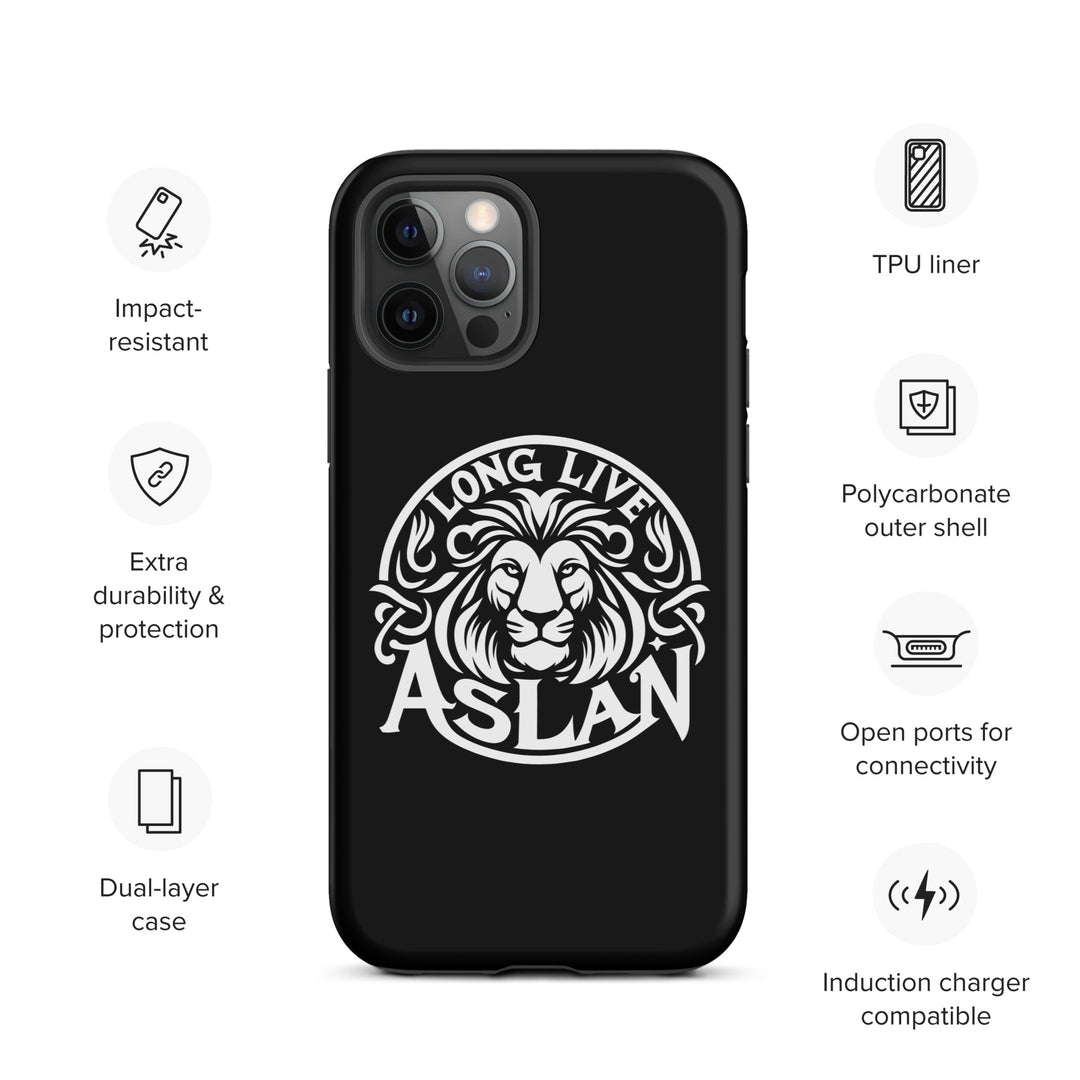 Christian Phone Case Long Live Aslan Black for iPhone® iPhone® Phone Cases   