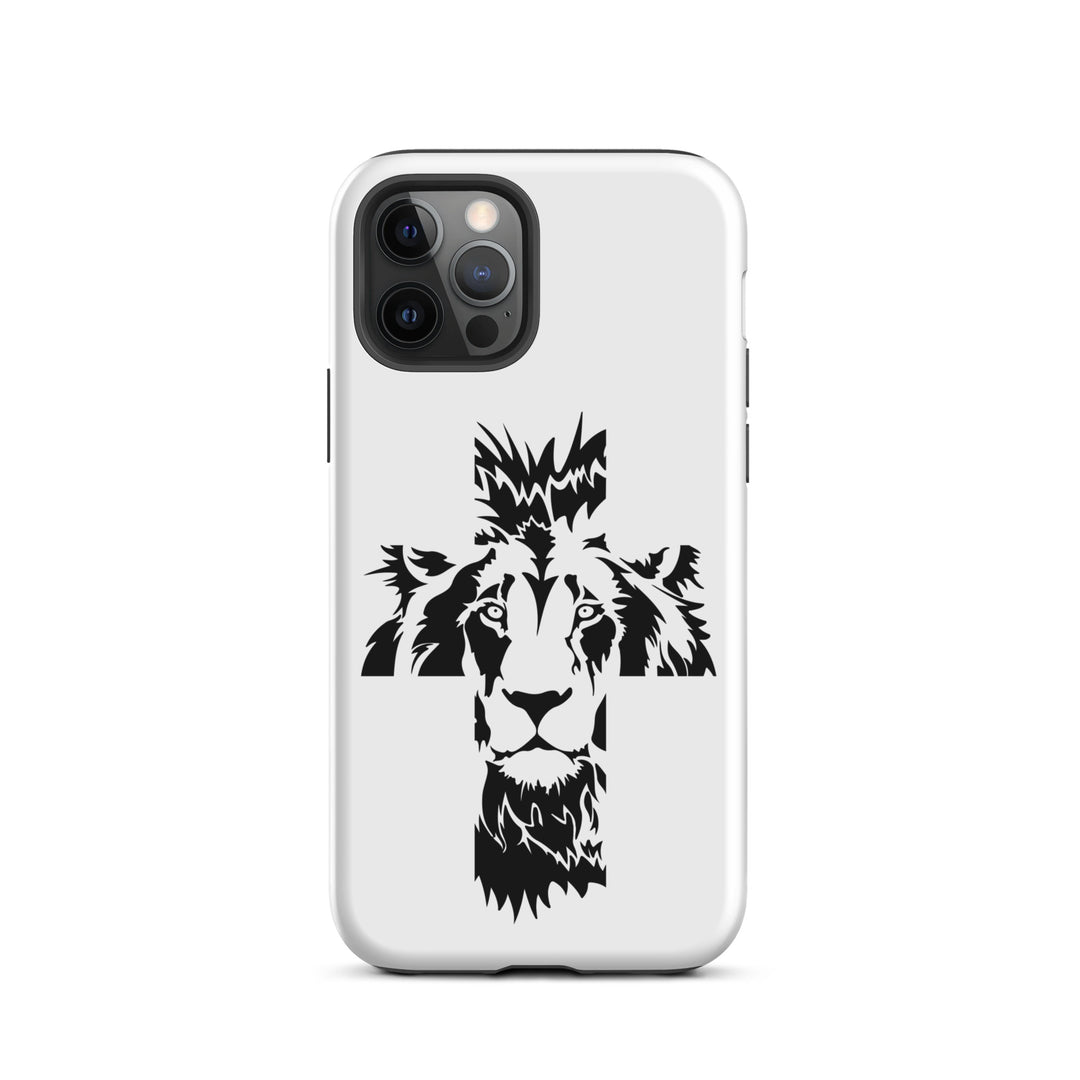 Christian Phone Case Aslan Cross White for iPhone® iPhone® Phone Cases Matte iPhone 12 Pro 