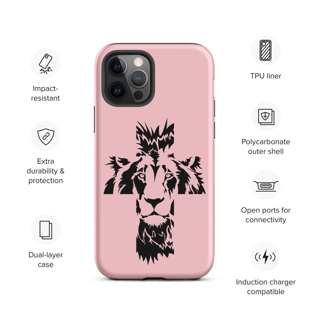 Christian Phone Case Aslan Cross Pink for iPhone® iPhone® Phone Cases   