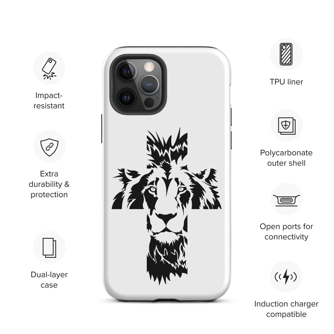 Christian Phone Case Aslan Cross White for iPhone® iPhone® Phone Cases   