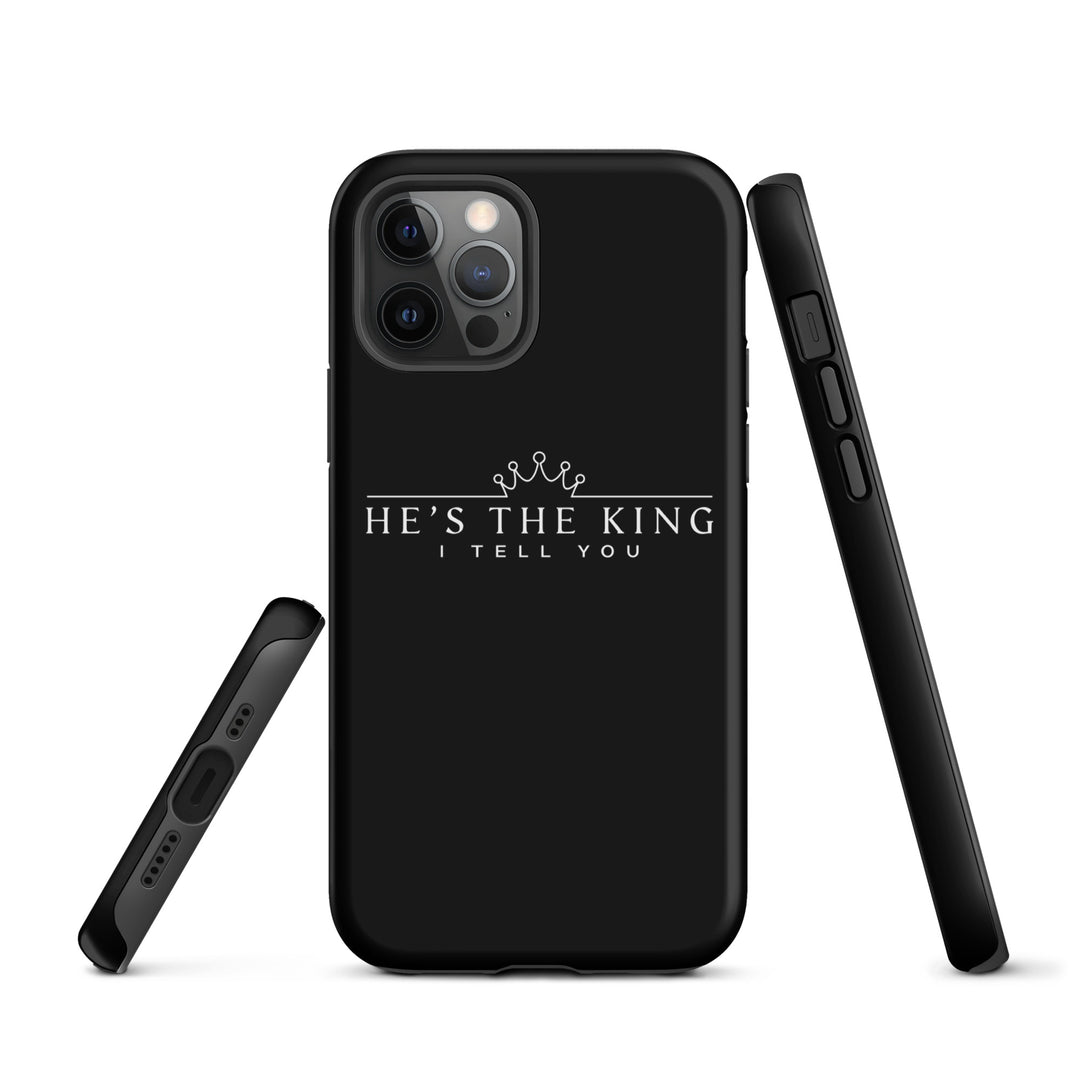 Christian Phone Case He's The King Black for iPhone® iPhone® Phone Cases   