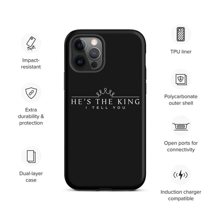 Christian Phone Case He's The King Black for iPhone® iPhone® Phone Cases   