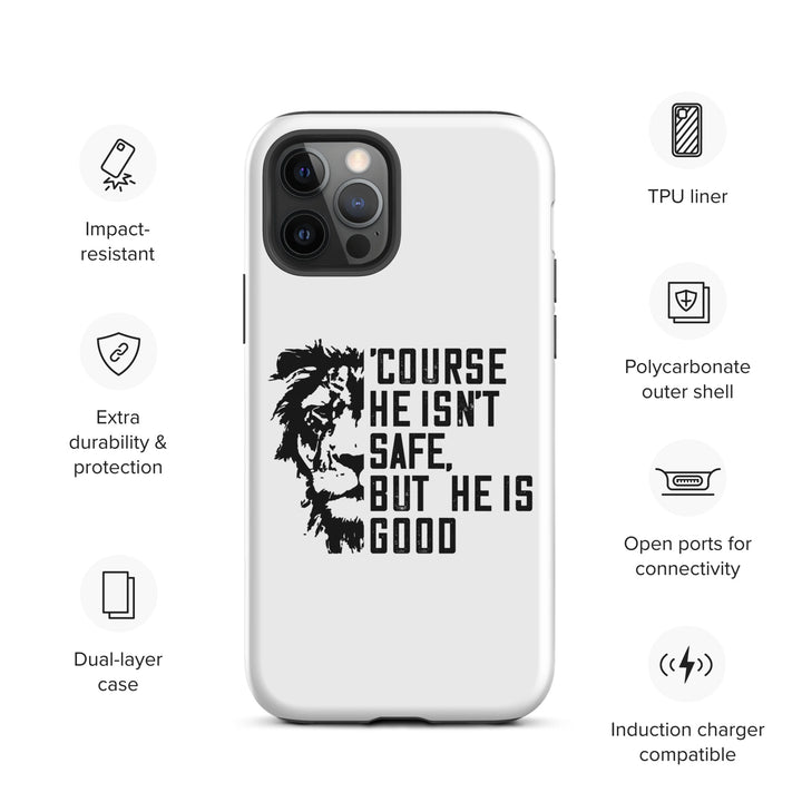 Christian Phone Case 'Course He Isn't Safe White for iPhone® iPhone® Phone Cases   