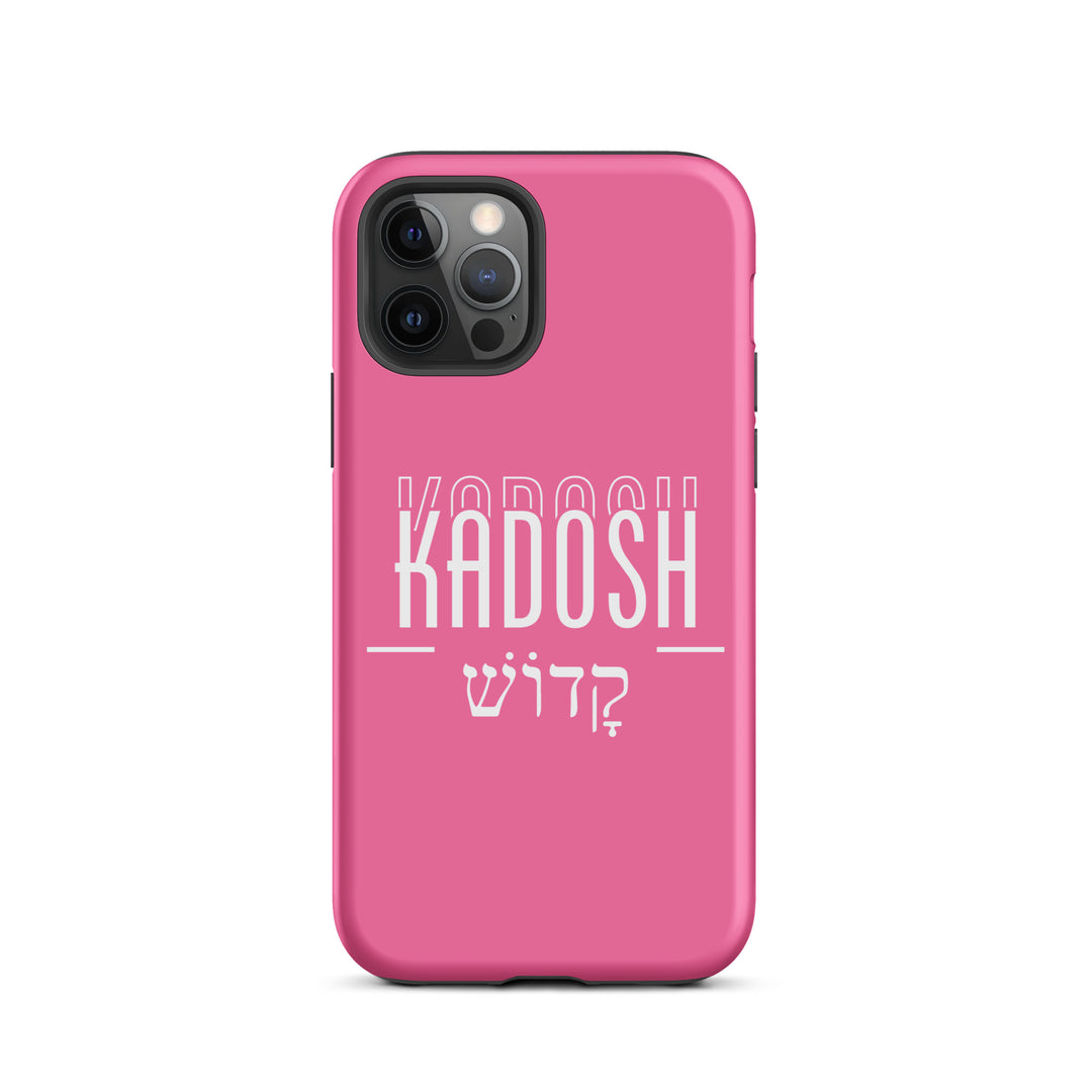 Christian Phone Case Kadosh Hebrew Pink for iPhone® iPhone® Phone Cases Matte iPhone 12 Pro 