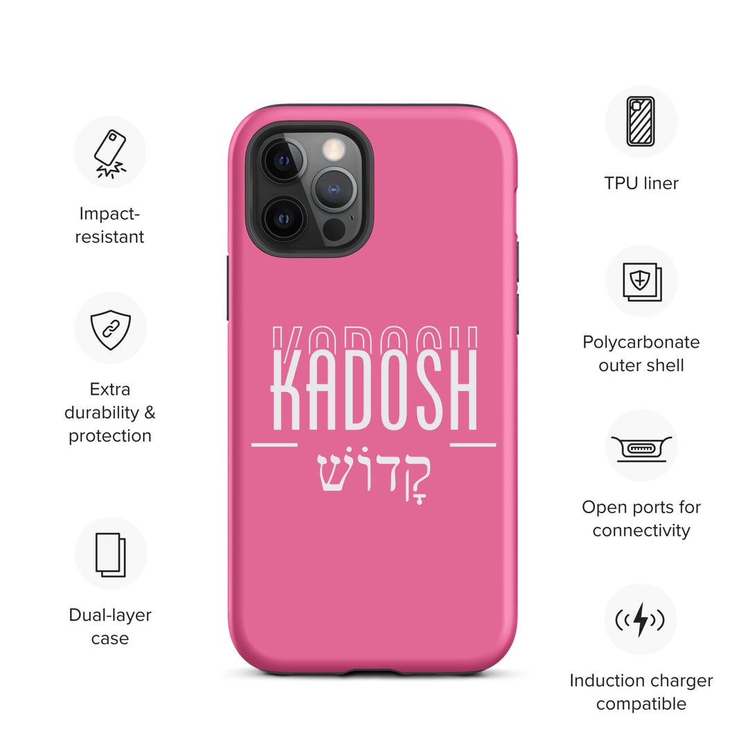 Christian Phone Case Kadosh Hebrew Pink for iPhone® iPhone® Phone Cases   