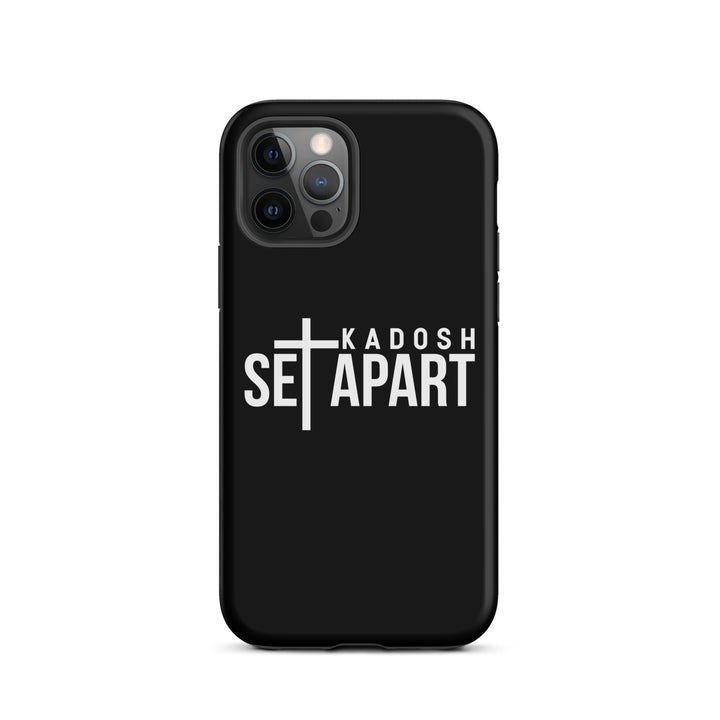 Christian Phone Case Set Apart Hebrew Black for iPhone® iPhone® Phone Cases Matte iPhone 12 Pro 