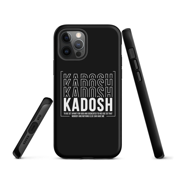 Christian Phone Case Kadosh Dedicated To His Use Black for iPhone® iPhone® Phone Cases   