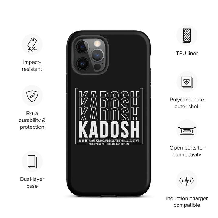 Christian Phone Case Kadosh Dedicated To His Use Black for iPhone® iPhone® Phone Cases   