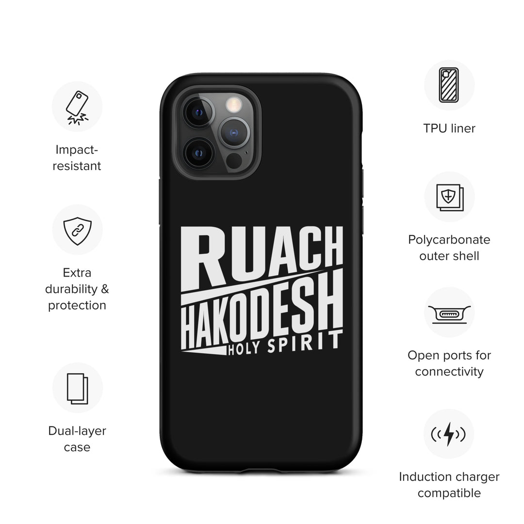 Christian Phone Case Ruach Hakodesh Holy Spirit Black for iPhone® iPhone® Phone Cases   