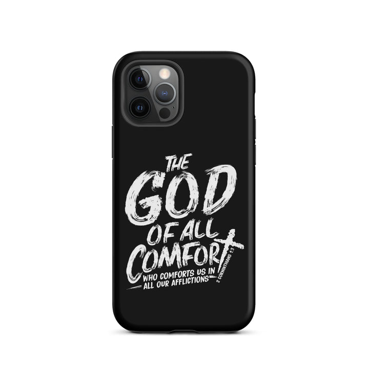 Christian Phone Case God of All Comfort Black for iPhone® iPhone® Phone Cases Matte iPhone 12 Pro 