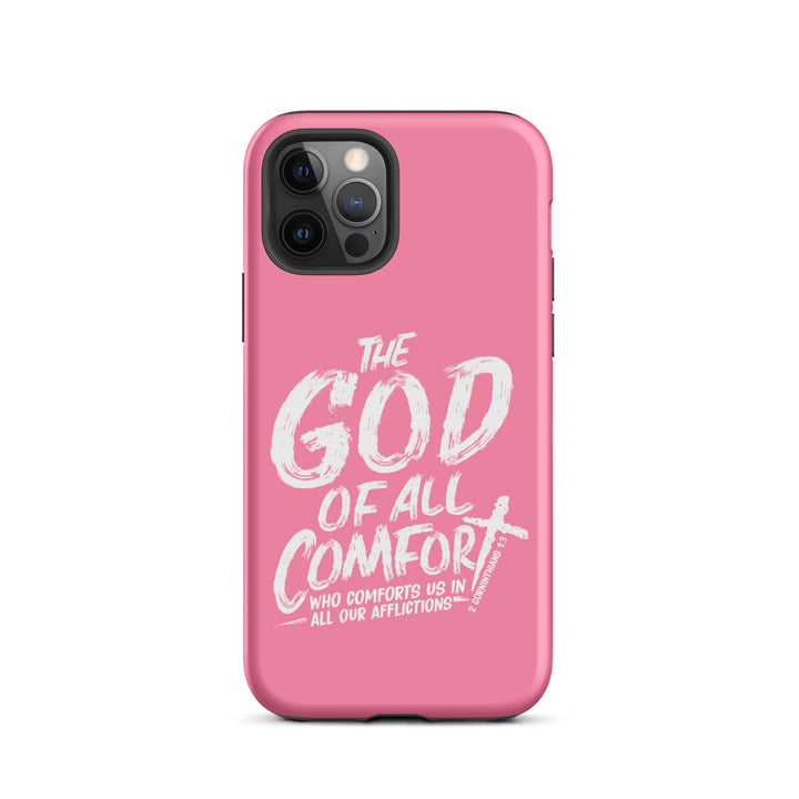 Christian Phone Case God of All Comfort Pink for iPhone® iPhone® Phone Cases Matte iPhone 12 Pro 