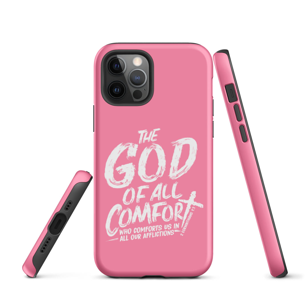 Christian Phone Case God of All Comfort Pink for iPhone® iPhone® Phone Cases   