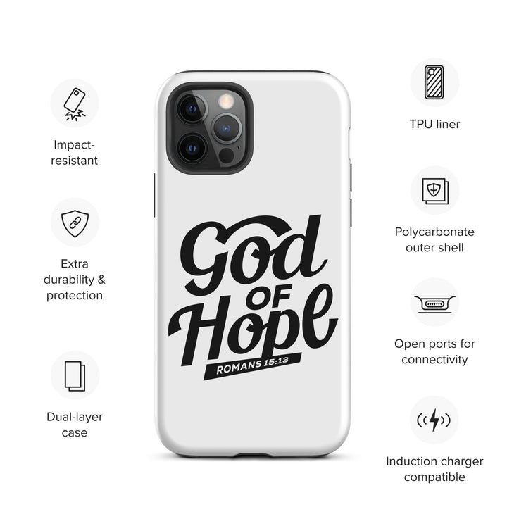 Christian Phone Case God of Hope White for iPhone® iPhone® Phone Cases   