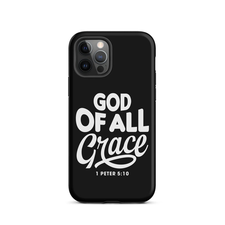 Christian Phone Case God of All Grace Black for iPhone® iPhone® Phone Cases Matte iPhone 12 Pro 