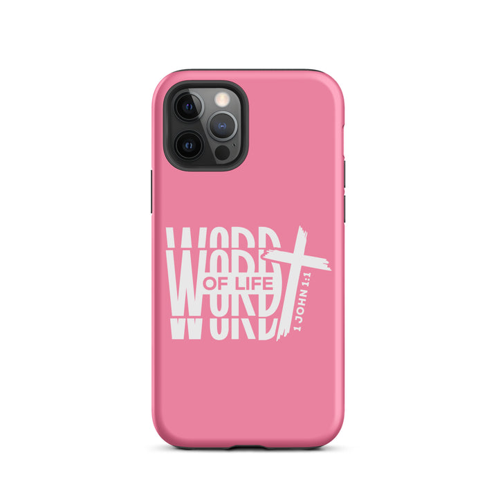 Christian Phone Case Word of Life Cross Pink for iPhone® iPhone® Phone Cases Matte iPhone 12 Pro 