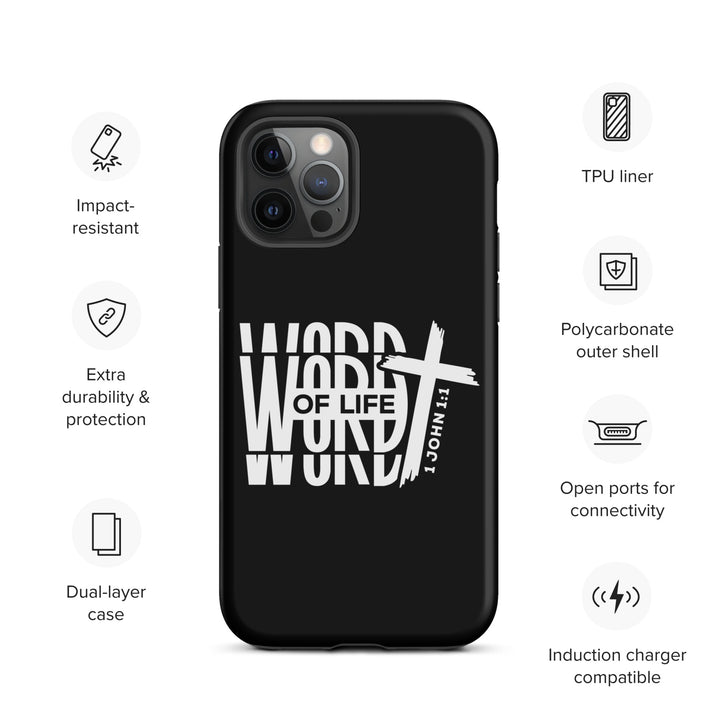 Christian Phone Case Word of Life Black for iPhone® iPhone® Phone Cases   