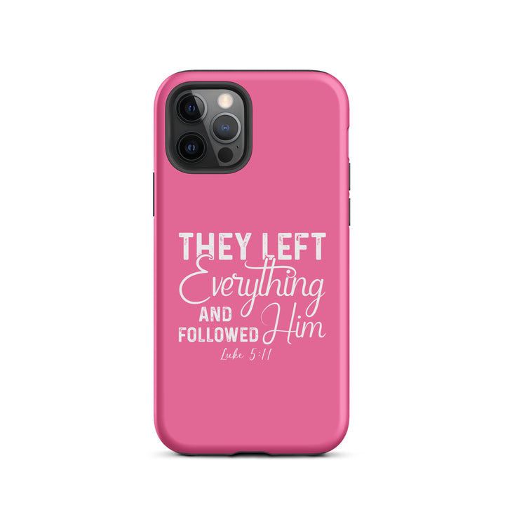 Christian Phone Case Left Everything Pink for iPhone® iPhone® Phone Cases Matte iPhone 12 Pro 